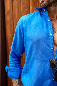 Blue Linen Shirt